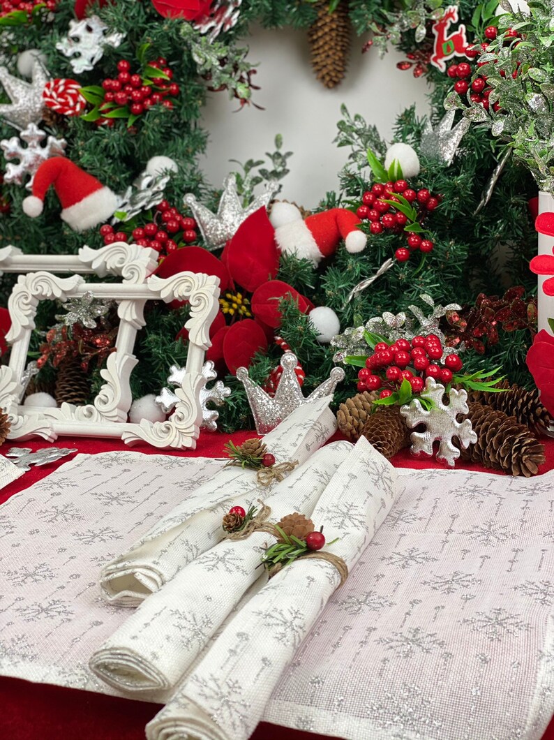 Christmas Placemats Christmas Table Placemat Christmas Party Etsy