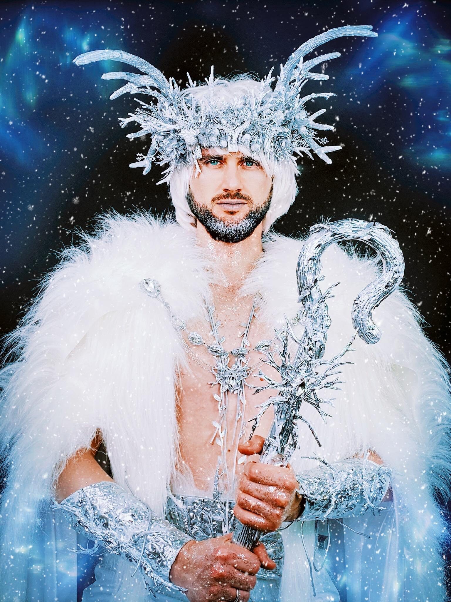 Winter Forest King, Silvery Deer Antler crown, Snow White Party King, Deer Antlers, Horns Cosplay, Deer Christmas, Reindeer Oliver, Rudolph