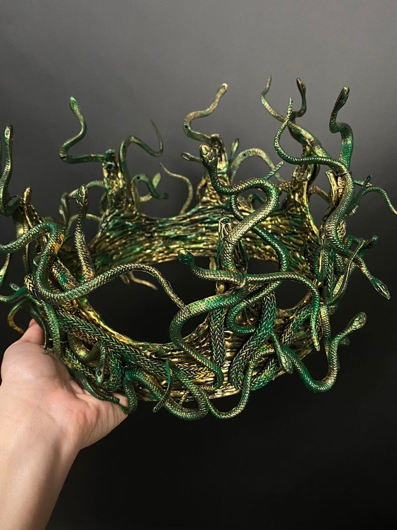 Men's Crown of Medusa Gorgon Medusa Male Headpiece Snake - Etsy
