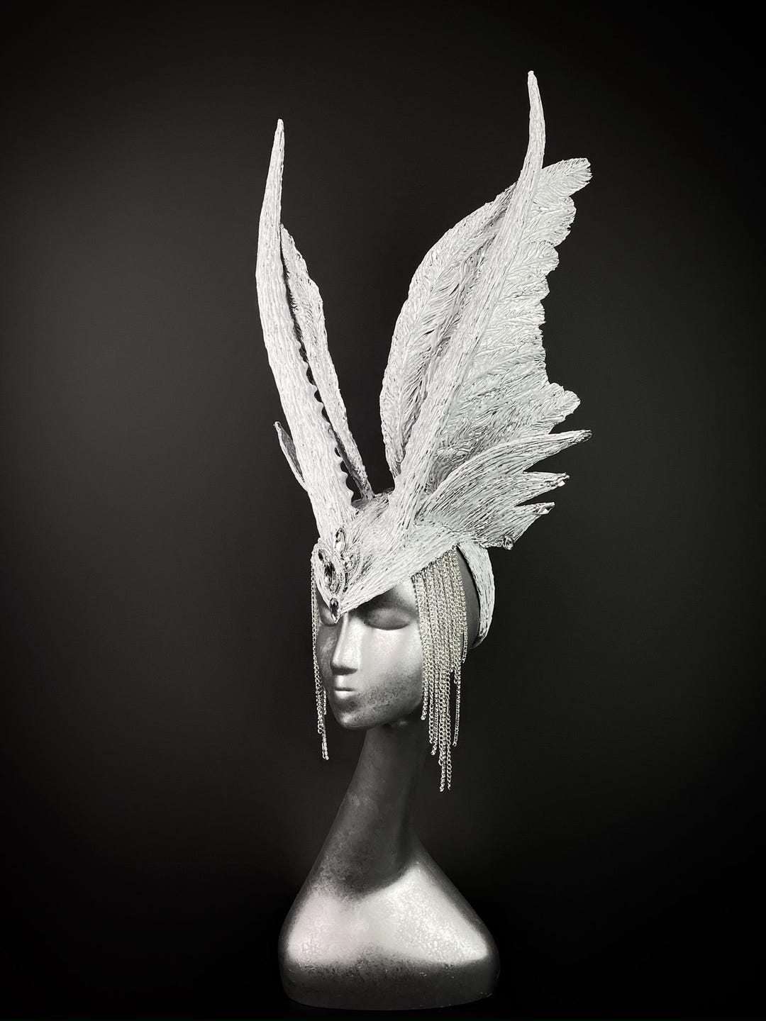 大人気 X-girl CROWN AND WINGS FAUX LEATHER mdgfge Halloween Crow Crown Gothic Darkness Witcher Crowns