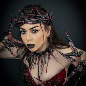 Bloody tiara of thorns, Unisex crown of thorns, Wreath with spikes, Thorn wreath, Jesus Christ, Cyber punk, Gothic punk, Punk rock