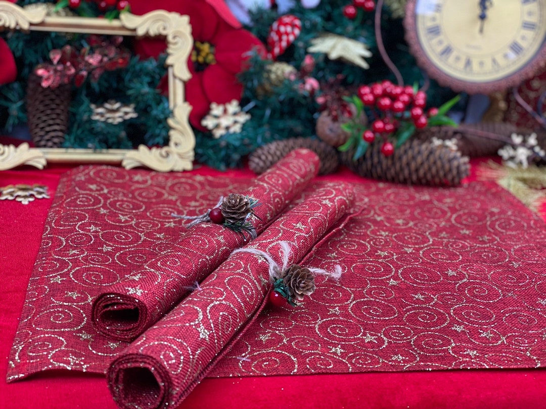 Christmas Placemats Christmas Table Placemat Christmas Party Etsy