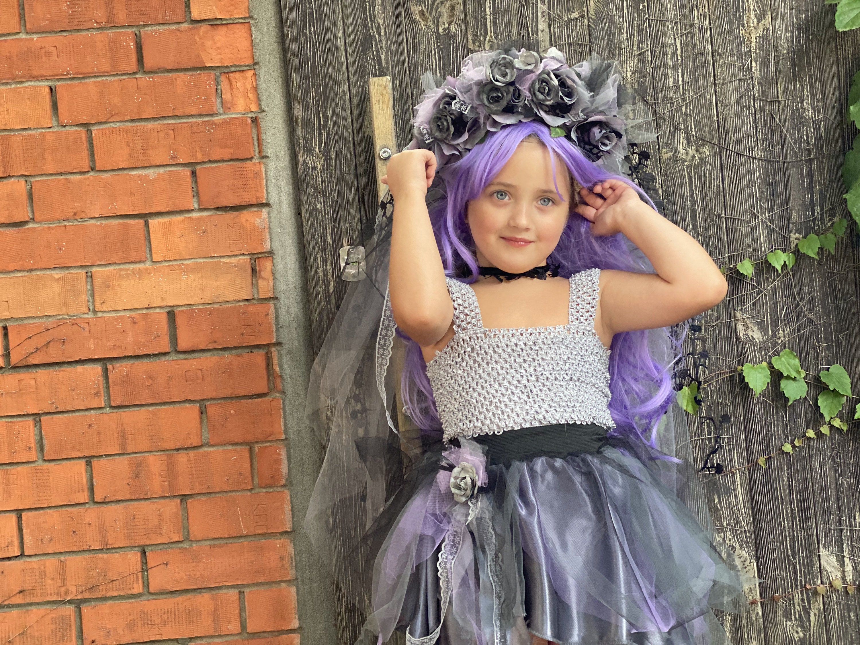 Spirit Halloween Kids Corpse Bride Costume Halloween Dress Up