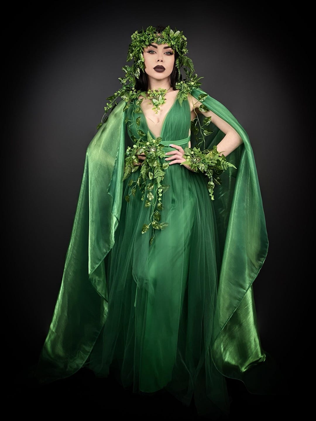 green giant fancy dress Summer Tropic Muse Tiered Ruffle Maxi Dress