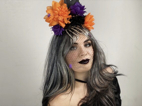Halloween Skeleton Spider Headpiece Skeleton Day of the Dead - Etsy