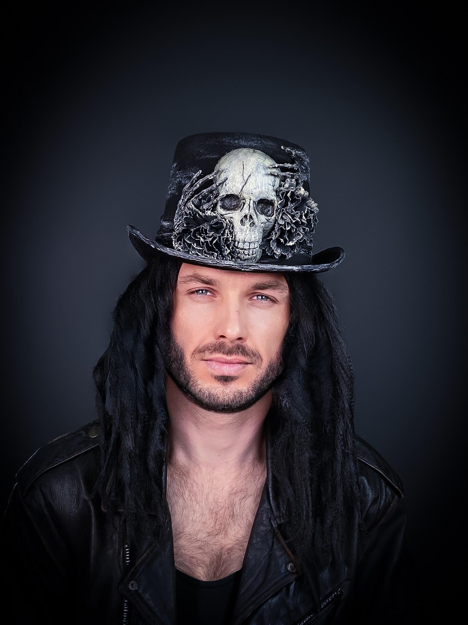 Halloween, Skull Top Hat, Gothic Decor, Halloween, Skull - Etsy