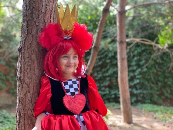 Costume the Red Queen in Wonderland Queen of Hearts Costume | Etsy