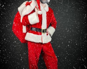 father christmas fancy dress Henbrandt 5 Piece Santa Claus/Father Christmas Fancy Dress Costume (Medium / 7-9 Years) : Amazon.com.au: Toys & Games