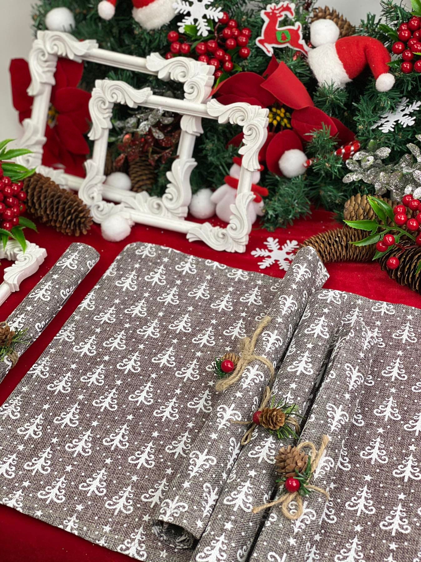 Christmas placemats Christmas table placemat Christmas party Etsy