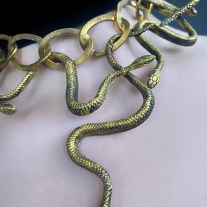 Snake Earrings Choker Snake Goth Jewellery Medusa Necklace - Etsy
