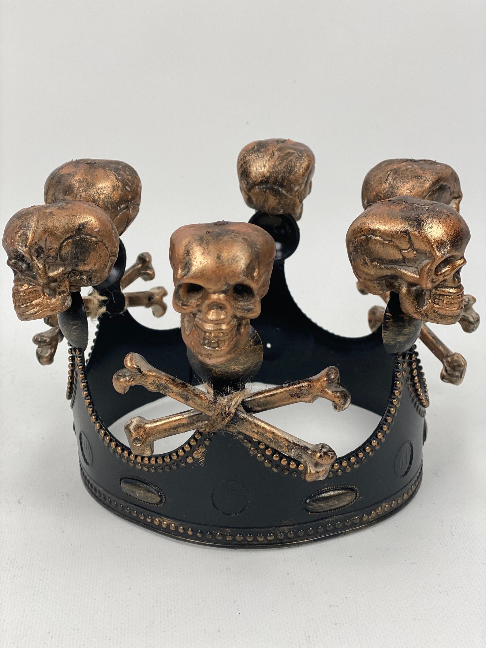 Death Skull crown Halloween mens headwear Larp King of Etsy