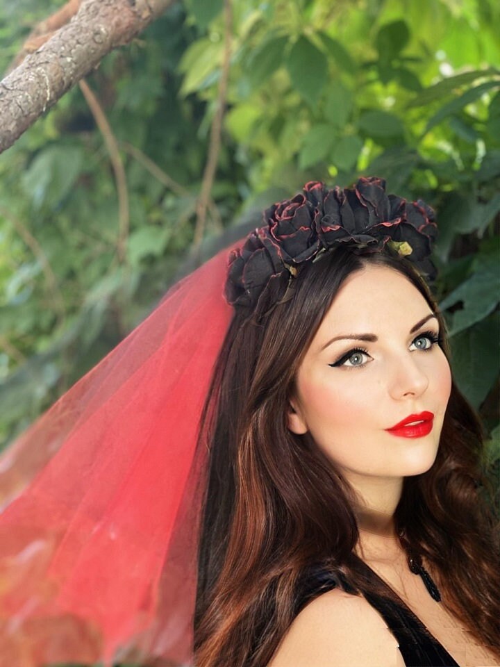 Lot De 2 Bandeaux Halloween Jour Des Morts - Serre-tête Fleur Et Crâne Pour Déguisement Femme Et Fête - 8