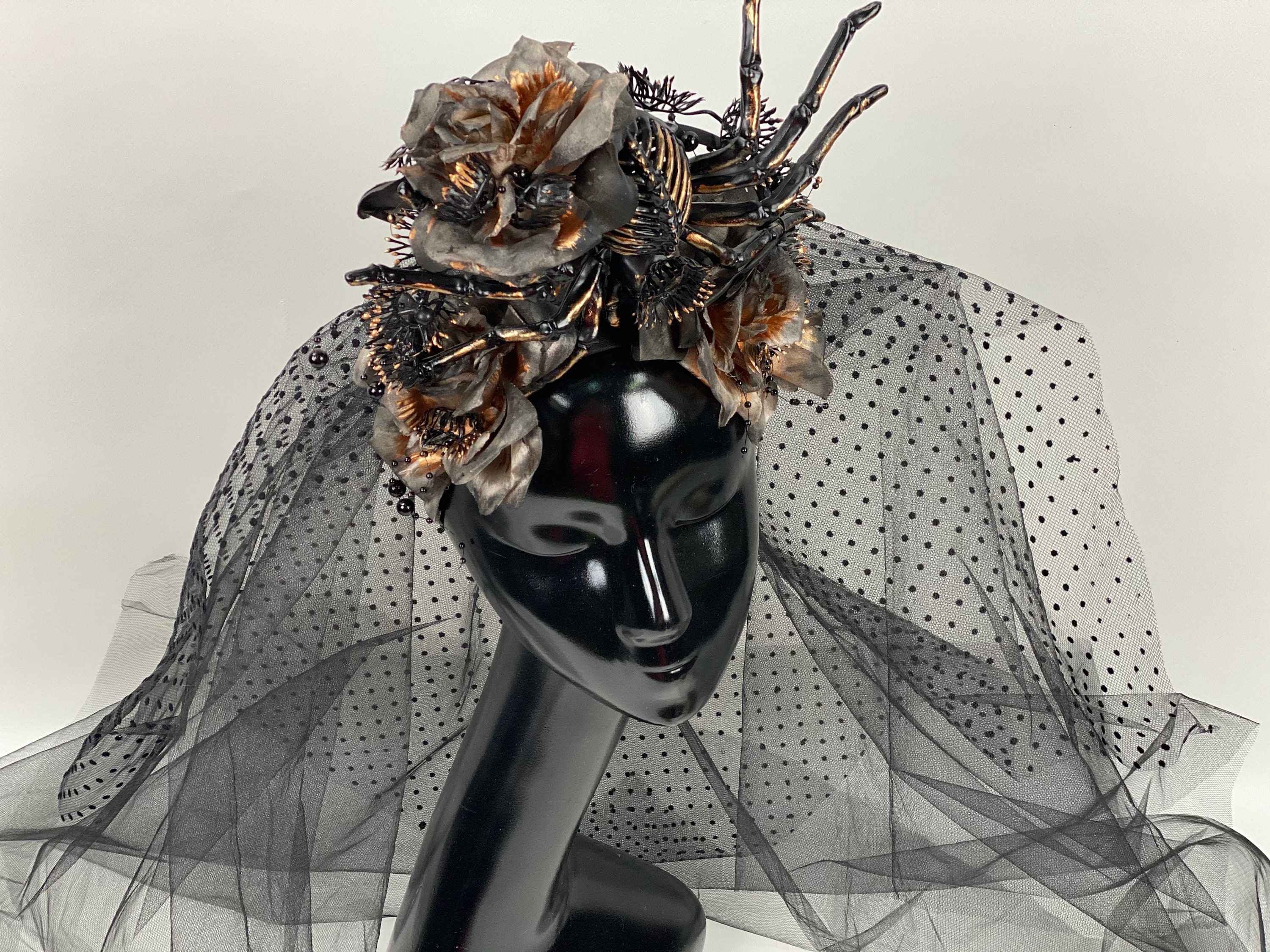 Black widow headband Halloween spider headdress Headdress | Etsy