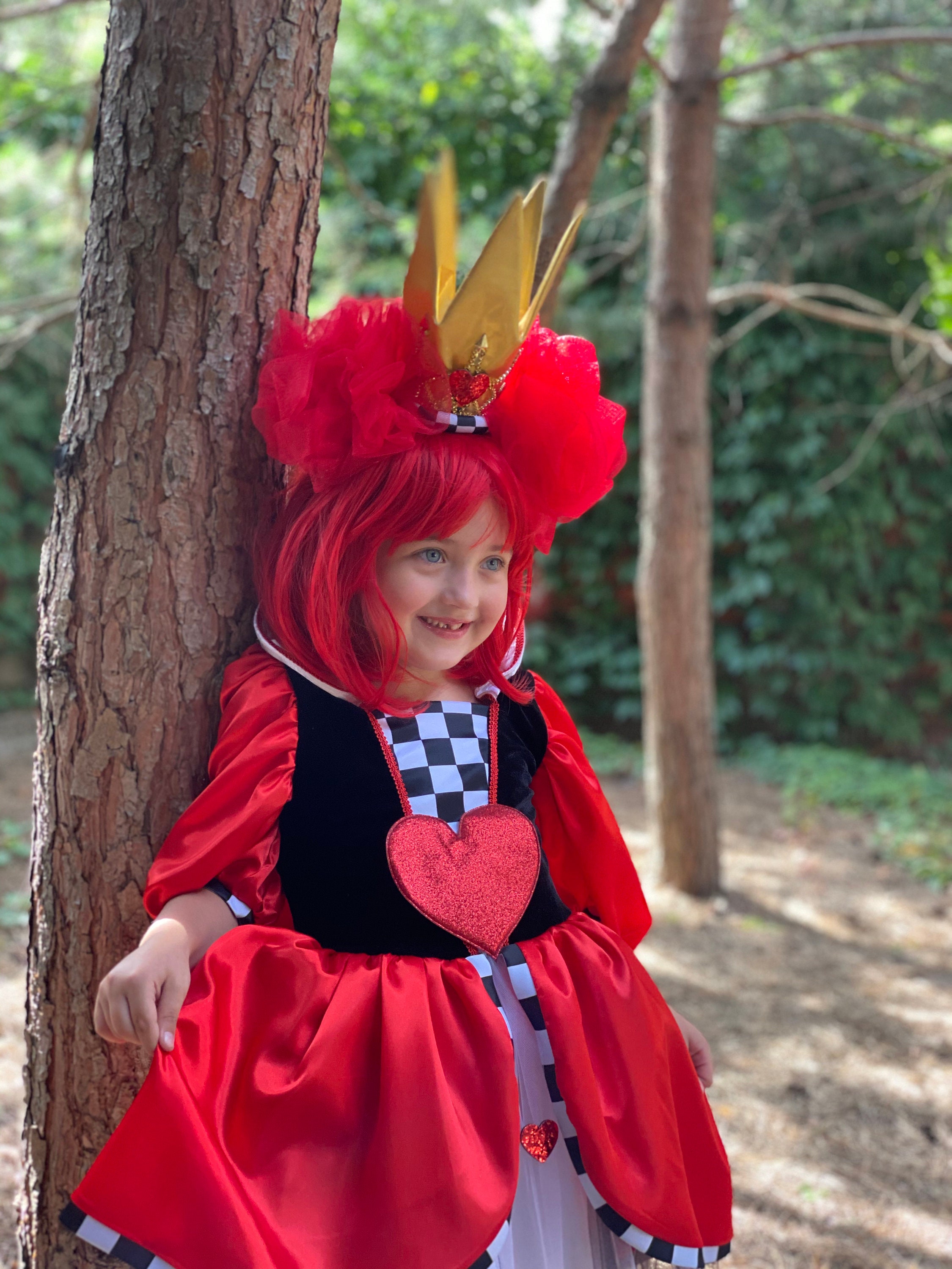 Costume the Red Queen in Wonderland Queen of Hearts Costume | Etsy