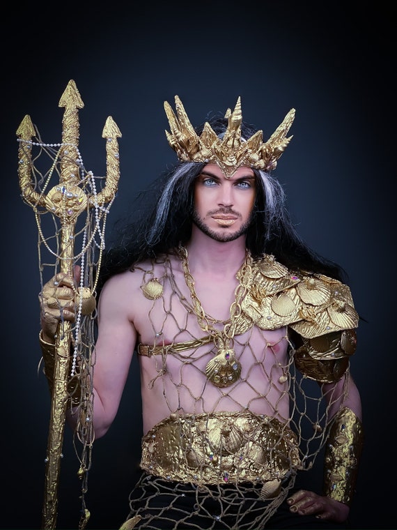Dsfraz De Dos Posedón Para Adulto | Greek God Costume, Zeus Costume