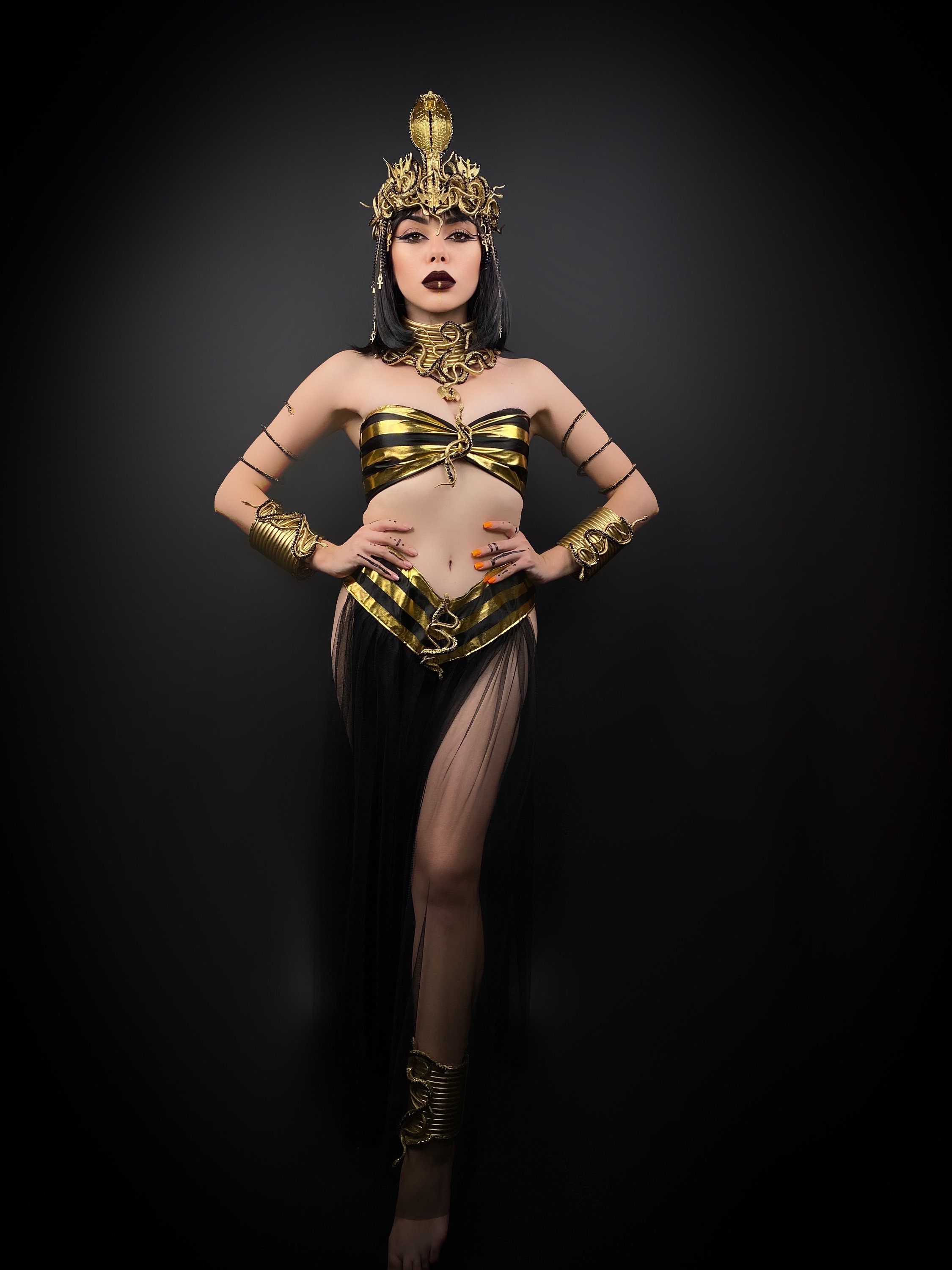Queen Cleopatra Costume, Egyptian Princess, Women Ancient