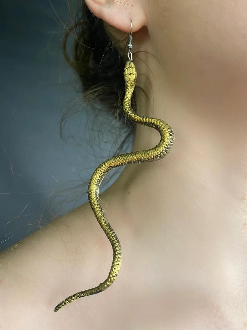 Schlangen-Stirnband Medusa Krone – Goldenes Kopfschmuck-Set Für Kostüme & Partys
