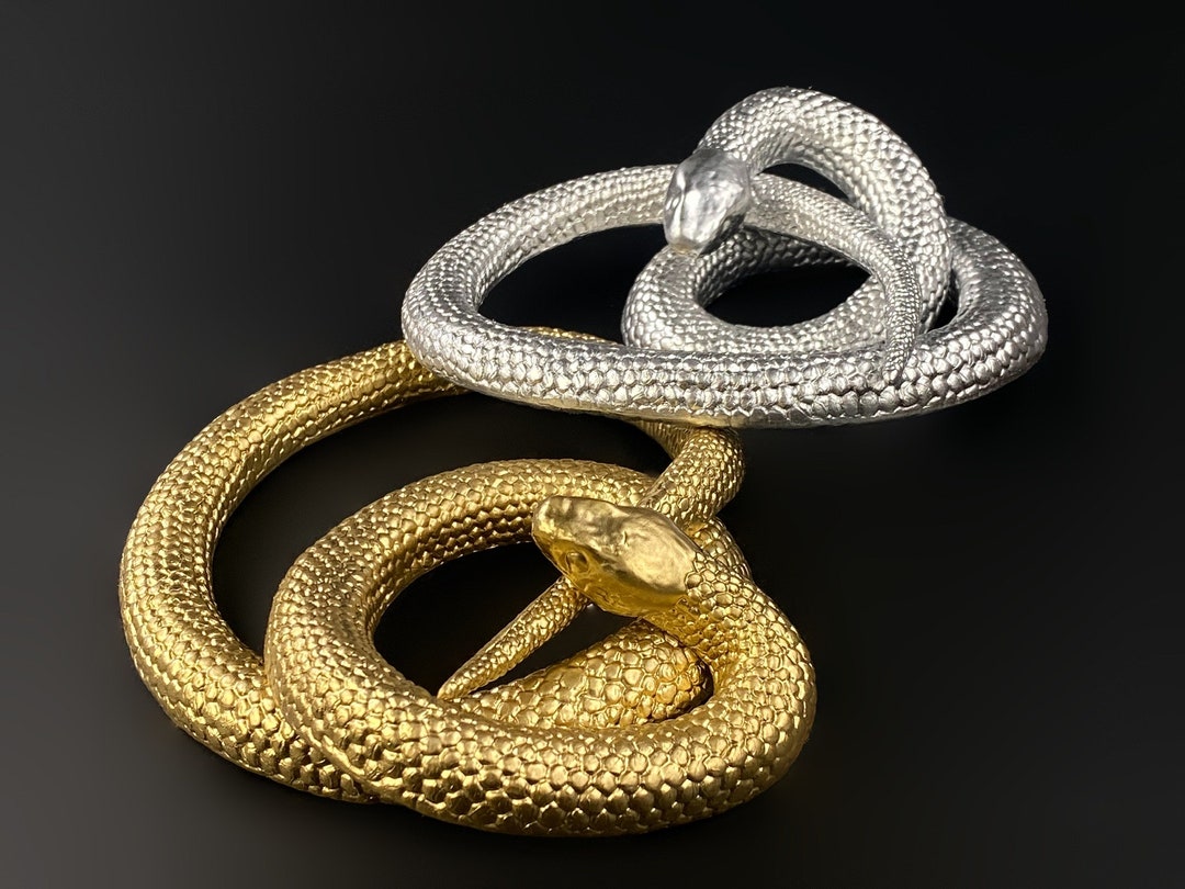 Gold Snake, Silver and Green Snake, Snakes for Neck and Hand Decoration ...