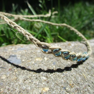 Beaded Hemp Wish Bracelet Choose your color and scent 5% of proceeds donated to the Amazon Rainforest Conservation Handmade image 4