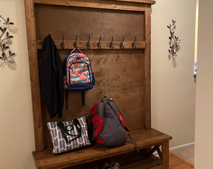 The Wordlaw Rustic Hallway Tree Etsy