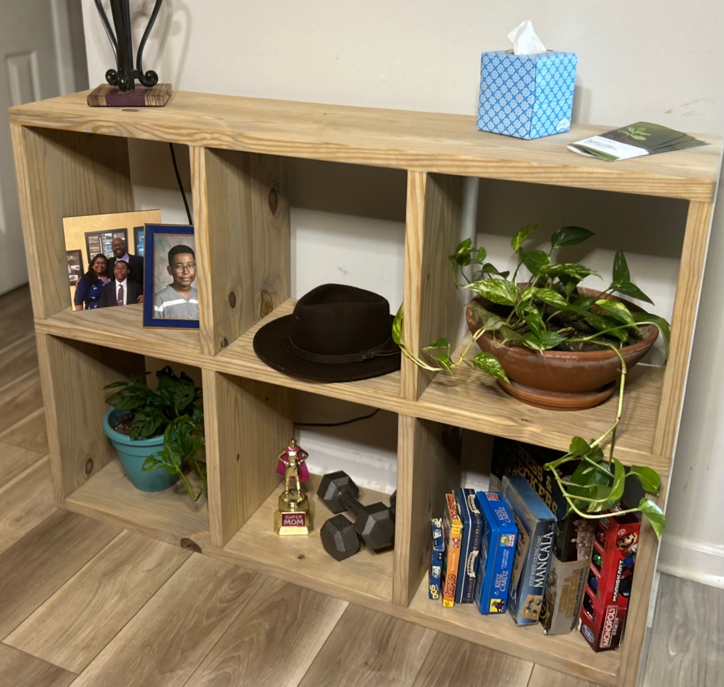 Solid wood cubby deals storage