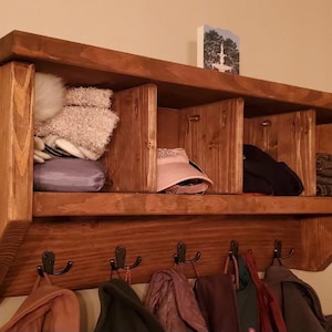 The Vera Coat Rack with Storage Cubbies