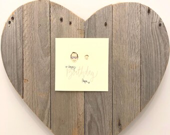 Tarjeta de cumpleaños personalizada / Retrato personalizado pintado a mano como recuerdo