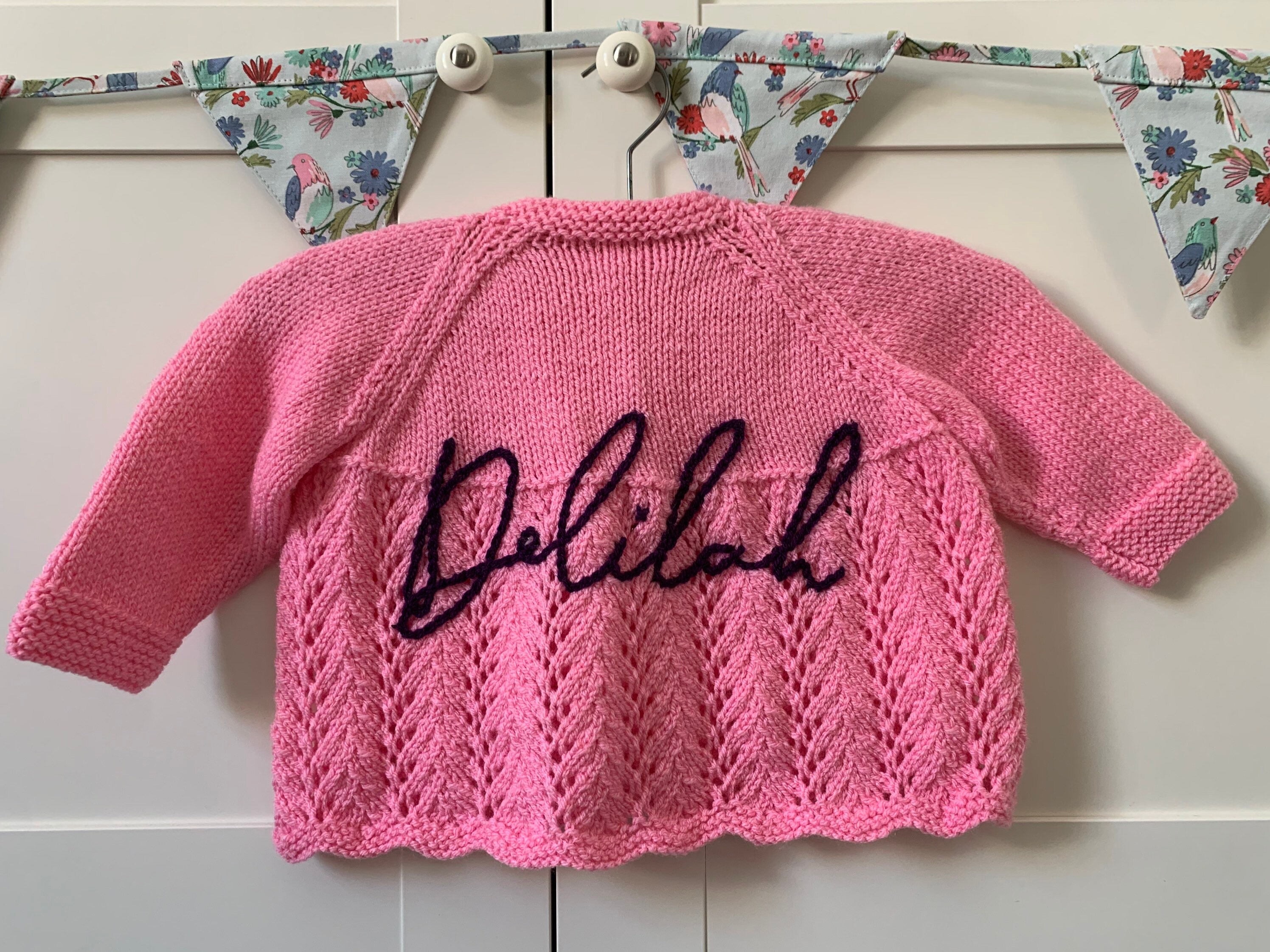 Name Cardigan Personalised Cardigan Hand Embroidered Etsy