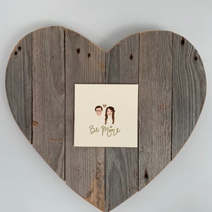 Amore / Fidanzamento / Anniversario / Biglietto di San Valentino / Personalizzato dipinto a mano / Arte della genitorialità Quattro