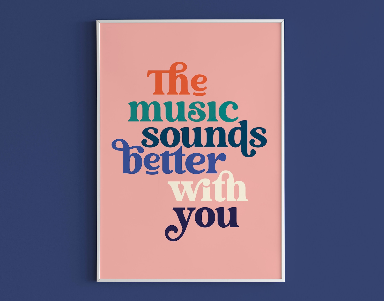 The Music Sounds Better With You Poster Stardust Wall Etsy UK