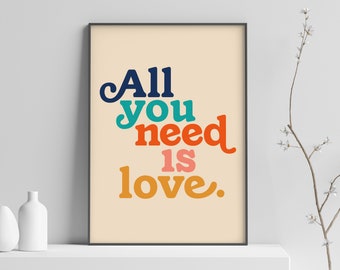 Wall Art Love Poster Love Art Gift Wedding Gift The Best Is Yet To Come Typography Art Print Inspirational art Gold Anniversary