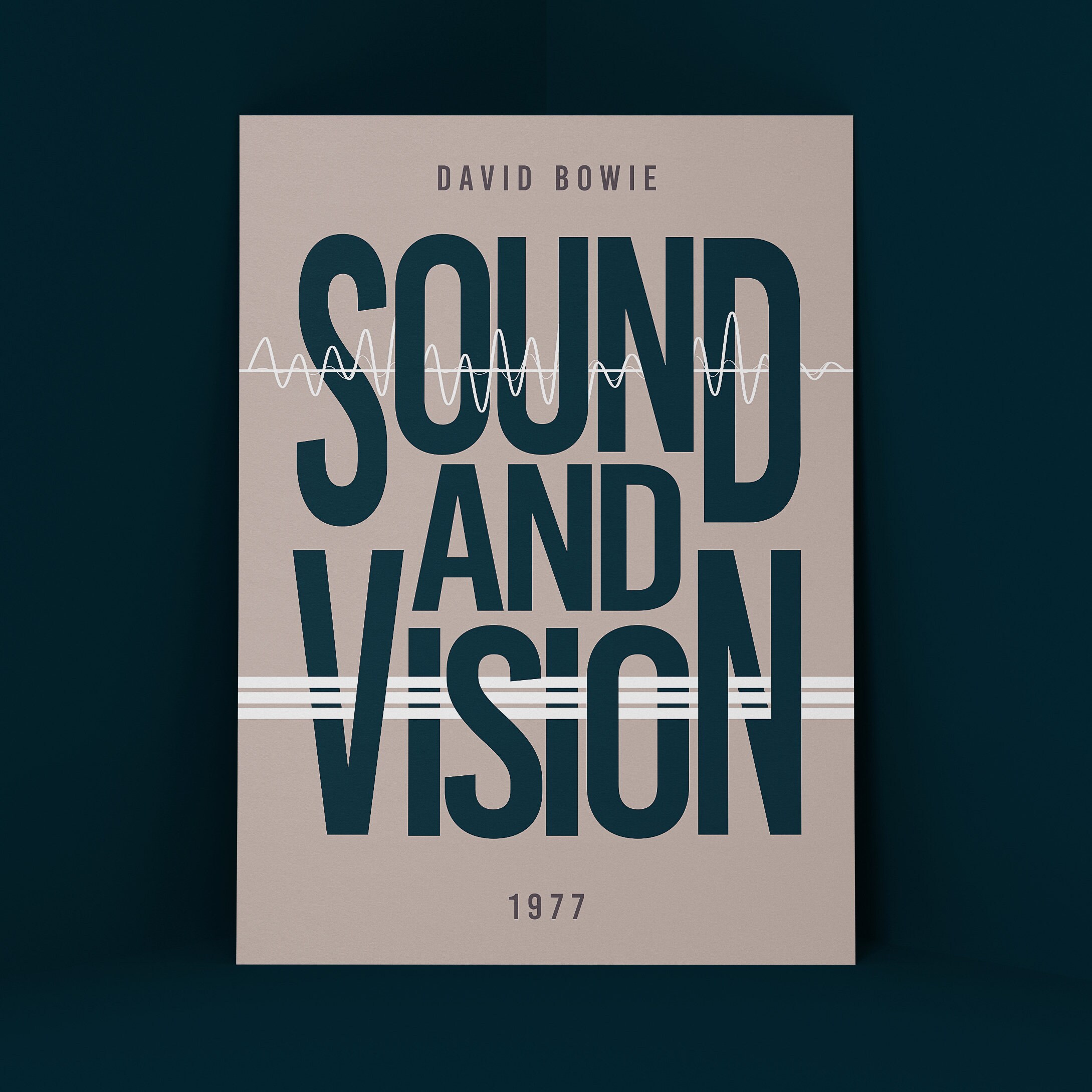 Sound and Vision Print | David Bowie Poster | 1977 Low Album ...
