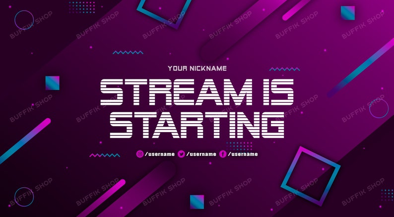 Panels Twitch Package Overlays Offline Starting Ending Be Right Back Starting Soon 5x Modern Twitch Overlays For Stream Twitch Screens Paper Paper Party Supplies Ctclionstrust Org