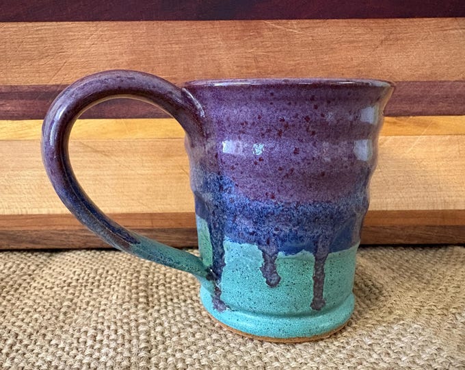 Beautifully glazed wheel thrown mug