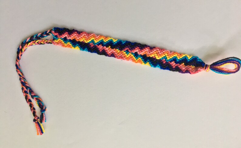 Rainbow Split Arrowhead Friendship Bracelet | Etsy