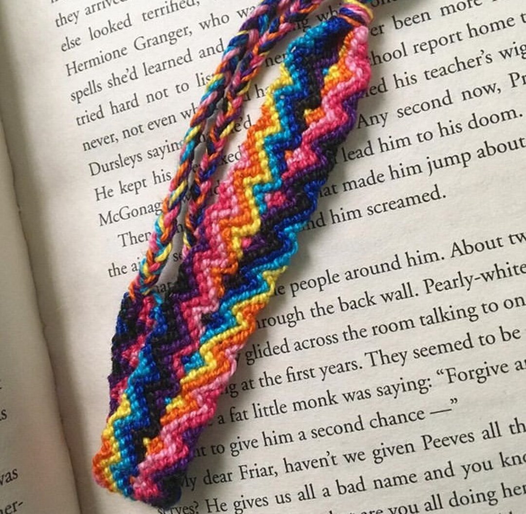 Rainbow Split Arrowhead Friendship Bracelet Etsy