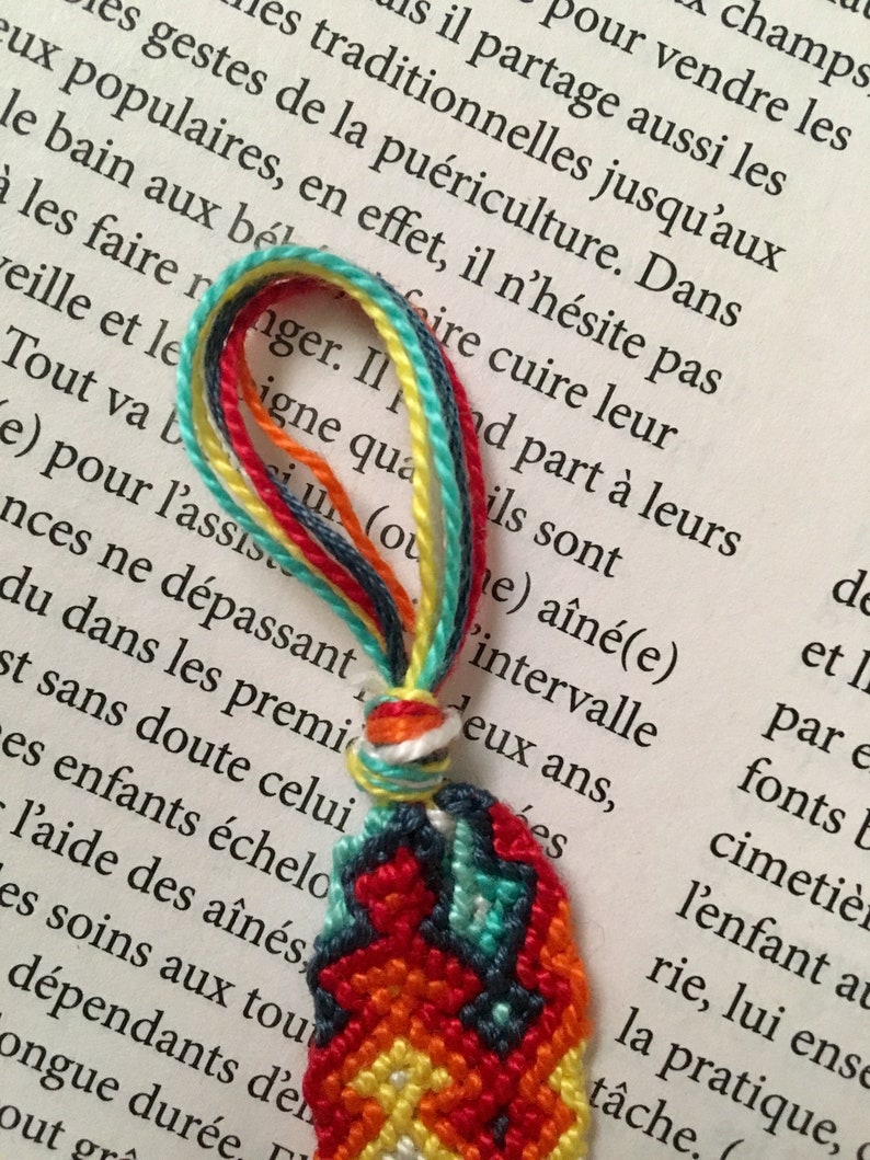 Turquoise and Red Double Arrowhead Friendship Bracelet