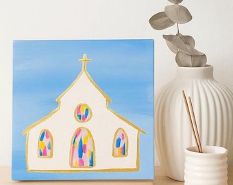 Mini Church Canvas Art