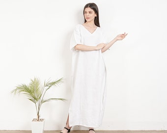 linen beach kaftan