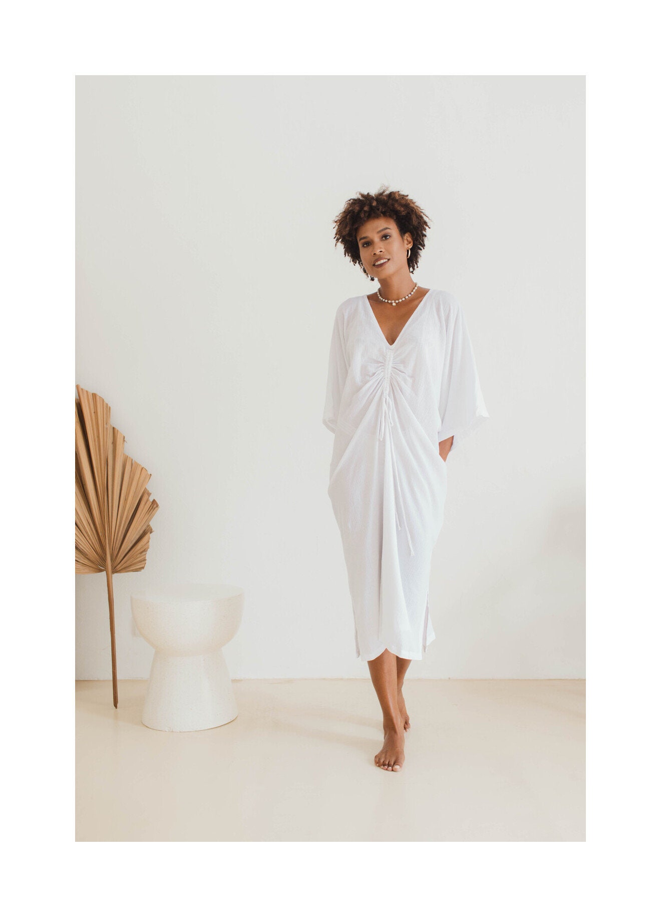 BUNGA Cotton Gauze Caftan, KA06, Caftan Dress,long Kaftan Simple Dress