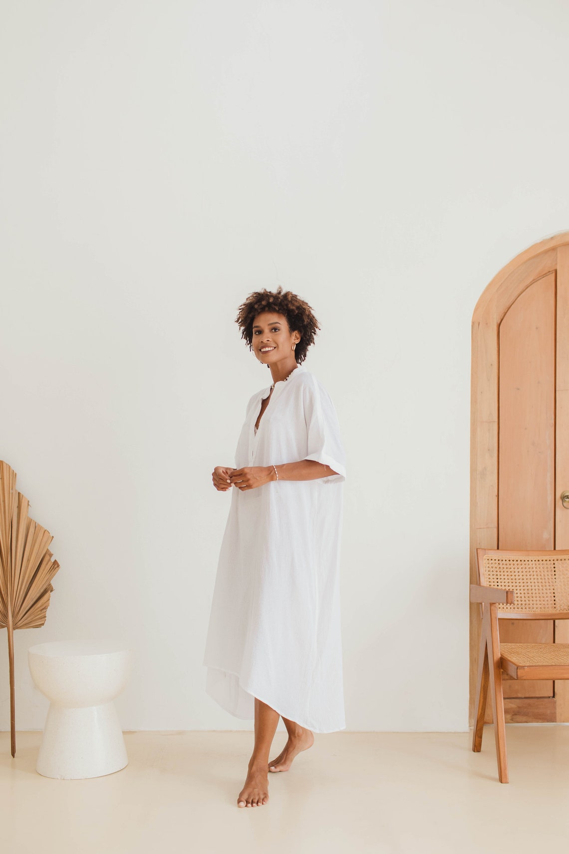 ANNA Cotton Gauze Caftan KA07 Caftan Dresslong Kaftan Etsy