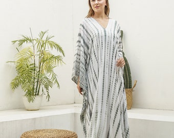 Hand Tie dyed,KA01-TD10 Caftan dress,Long Kaftan simple Dress, stylish, Elegant, Miami,lbiza,Holiday Dress,Evening dress,loose fit,Vacation