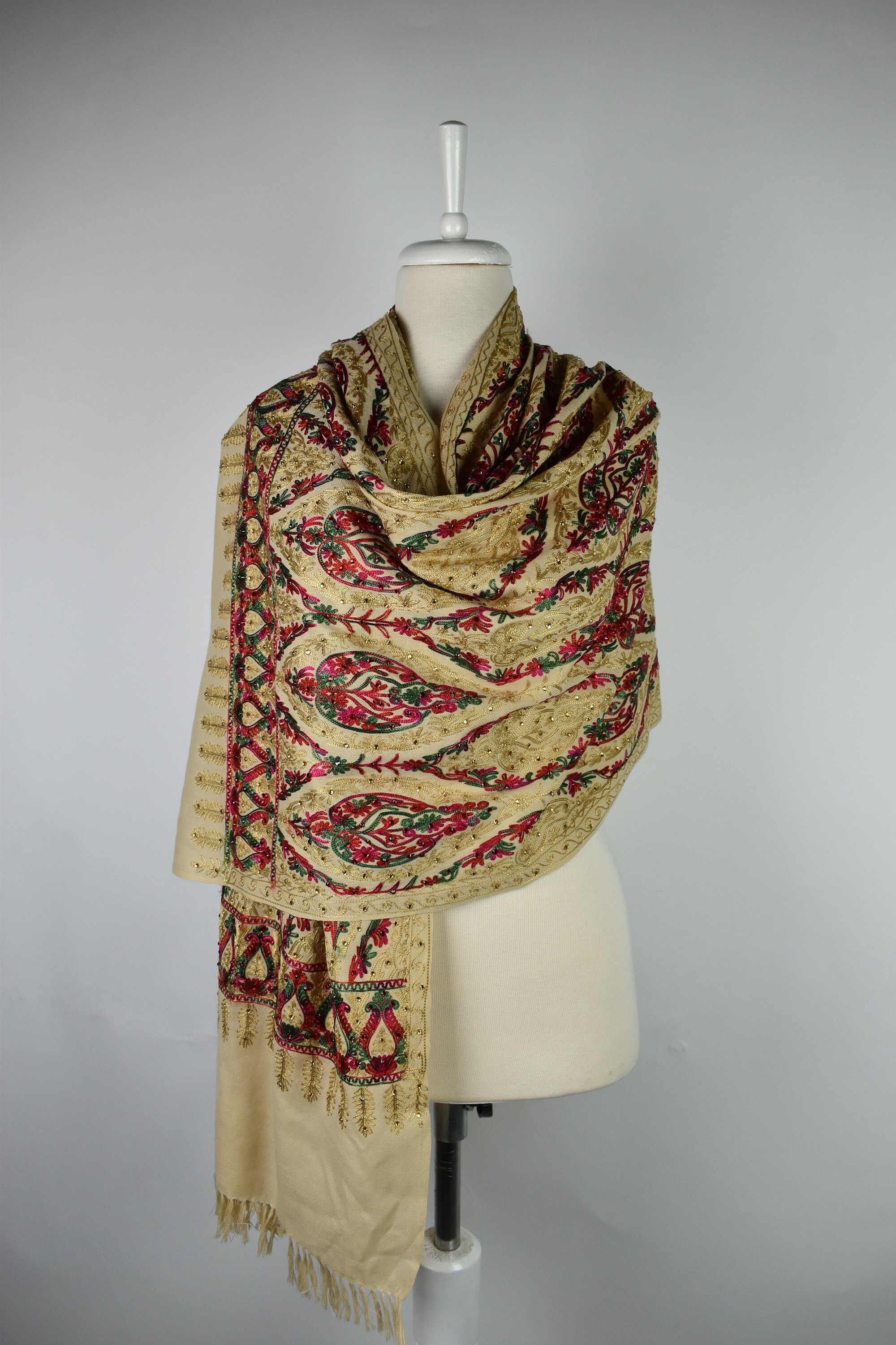 Pashmina Shawl Pashmina Shawl Embroidered Etsy