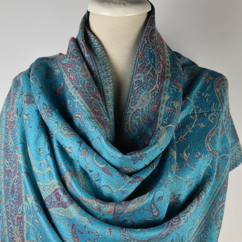 fur pashmina shawl