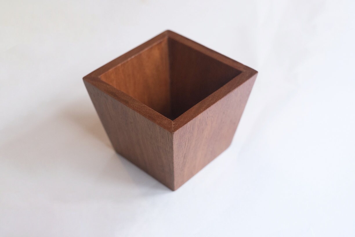 Handmade Wooden Planter Pot / Pencil Holder Made From Etsy UK