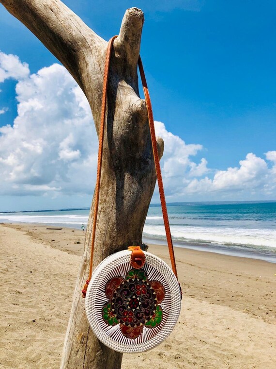 Handmade Rattan Bags from Fairtraded by small family communities in  Crossbody bags Boho summer