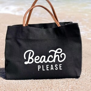 Beach Please Bag -personalized Beach Tote Bag , Custom Beach Bag, Beach Bag, Mrs Beach Bag ...