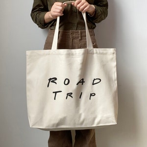 road trip tote bag- Customized canvas bag- personalised tote-RTP01