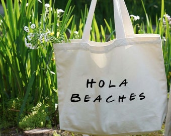 hola beaches tote bag -vacation mode gift- personalised tote-HAB-01