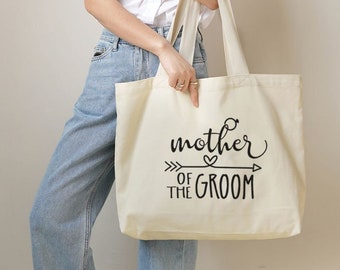 mother of the groom gift, Personalized mother of the groom tote bag, wedding bags, Mother of Groom tote bag - gm5